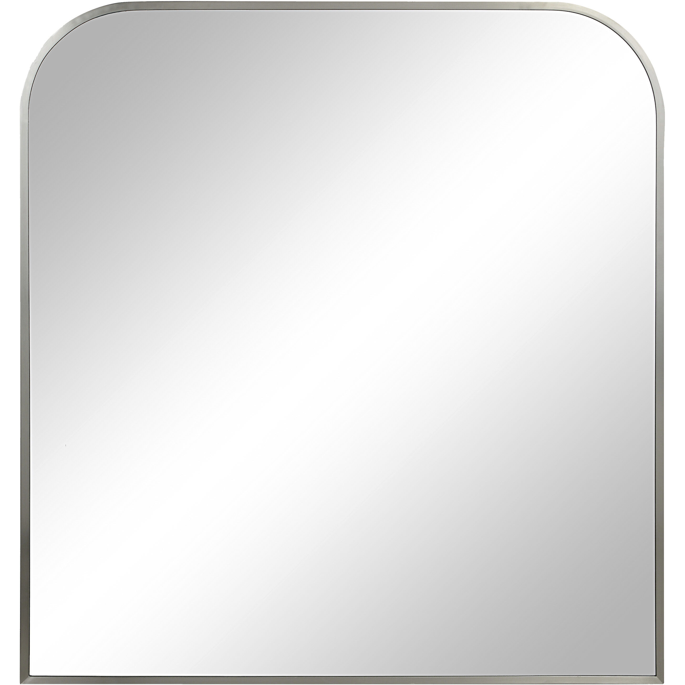 Salma 40 X 38 inch Brushed Nickel Wall Mirror