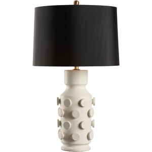 Ungaro 21.5 inch 100.00 watt White/Cream Table Lamp Portable Light