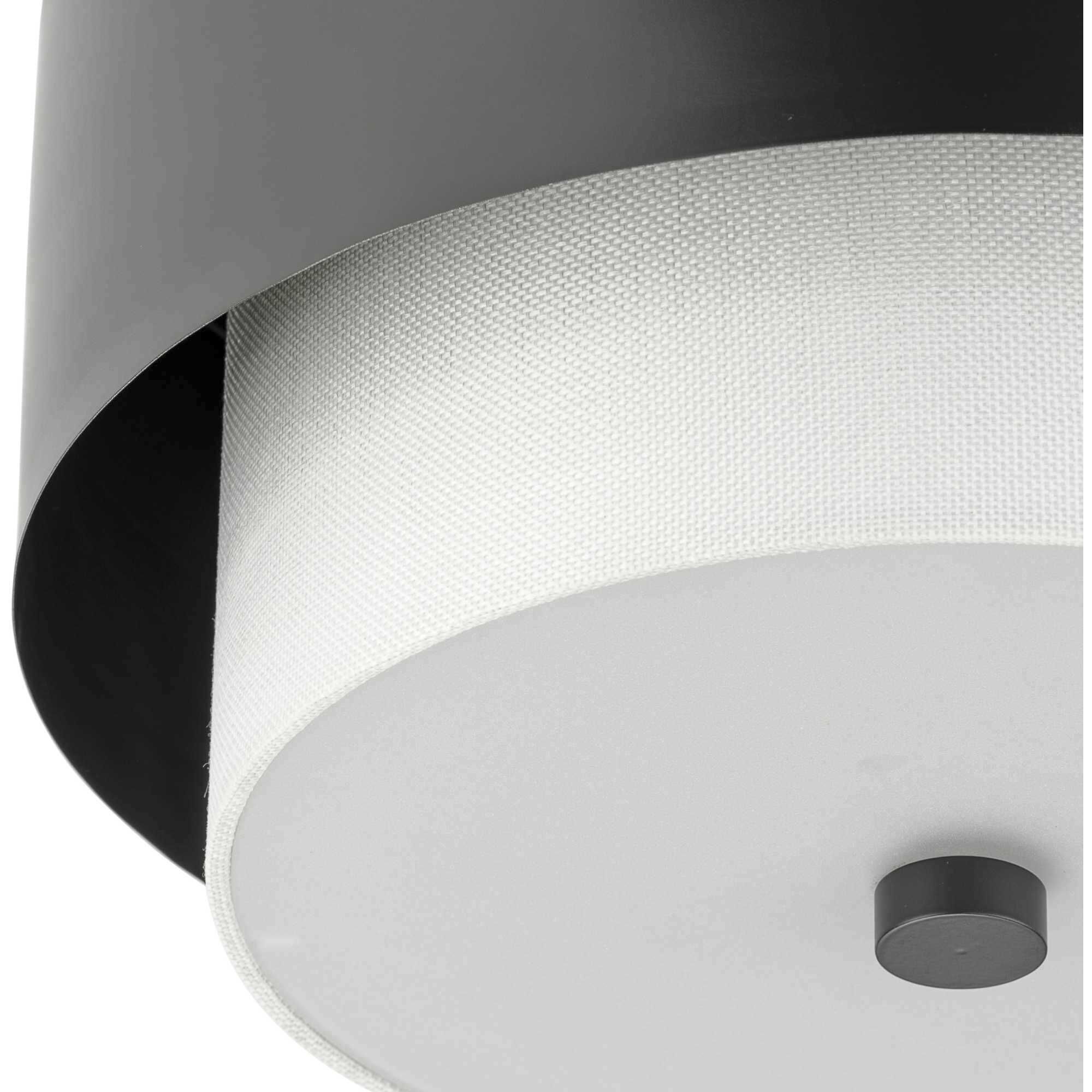 Silva 2 Light 14 inch Matte Black Flush Mount Ceiling Light, Design Series