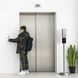 Luxe Satin Nickel Floor Standing Touchless Hand Sanitizer Dispenser