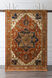 Zeus 96 inch Brick Red Rug in 8 Ft Round, Round
