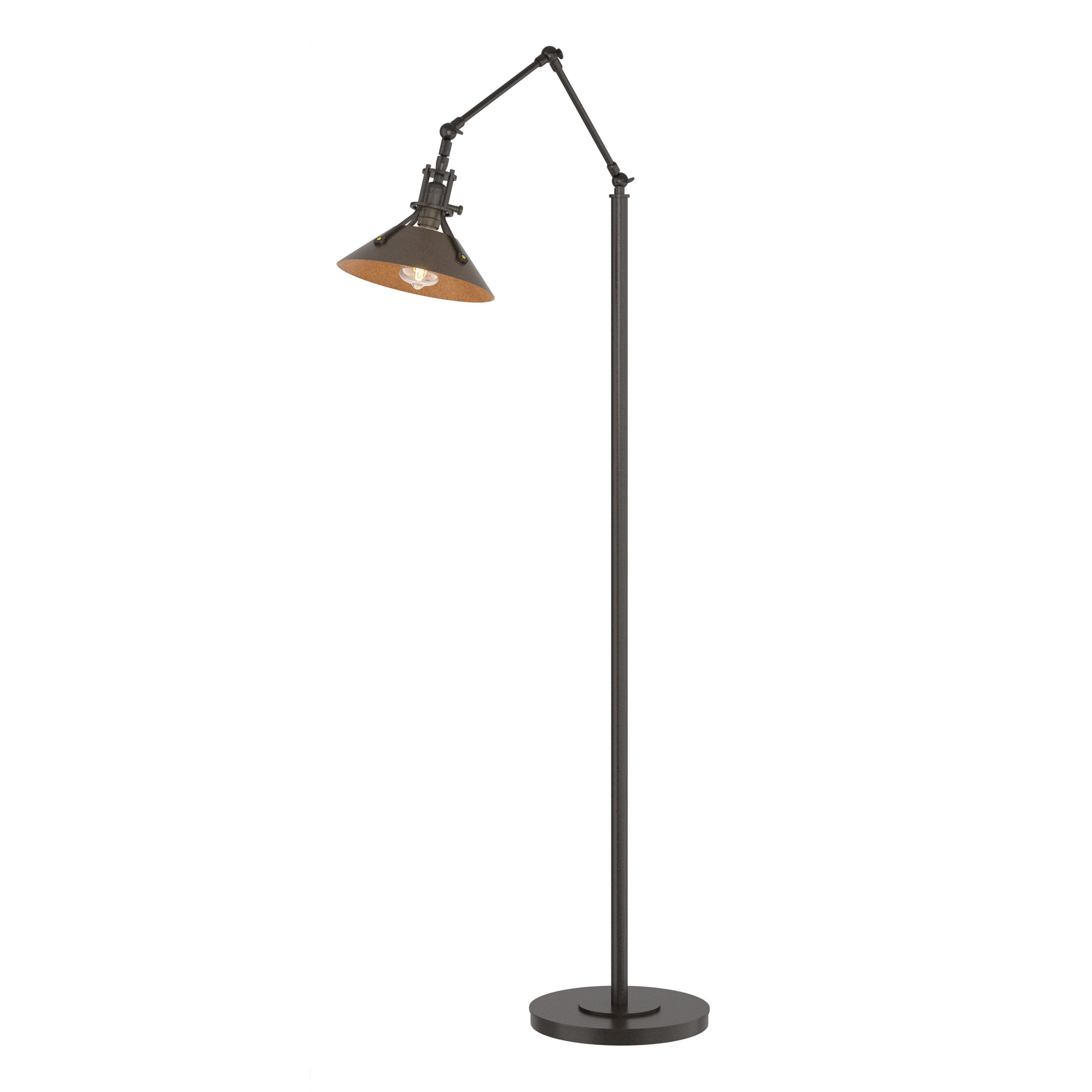 Henry 60.8 inch 60 watt Oil Rubbed Bronze and Ink Swing Arm Floor Lamp Portable Light