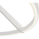 Roda LED 31.5 inch White Semi-Flush Mount Ceiling Light