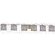 Textile LED 56.5 inch Brushed Nickel Bath Bar Wall Light, Oval