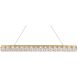 Valetta 1 Light 48 inch Gold Linear Pendant Ceiling Light