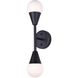Arlowe 2 Light 4.75 inch Black Wall Light