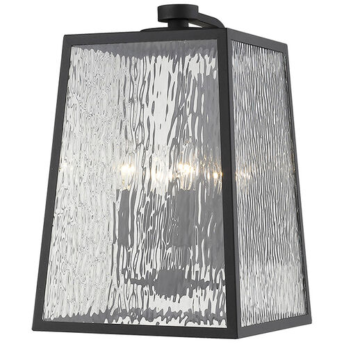 Hirche 4 Light 17 inch Matte Black Exterior Wall Mount