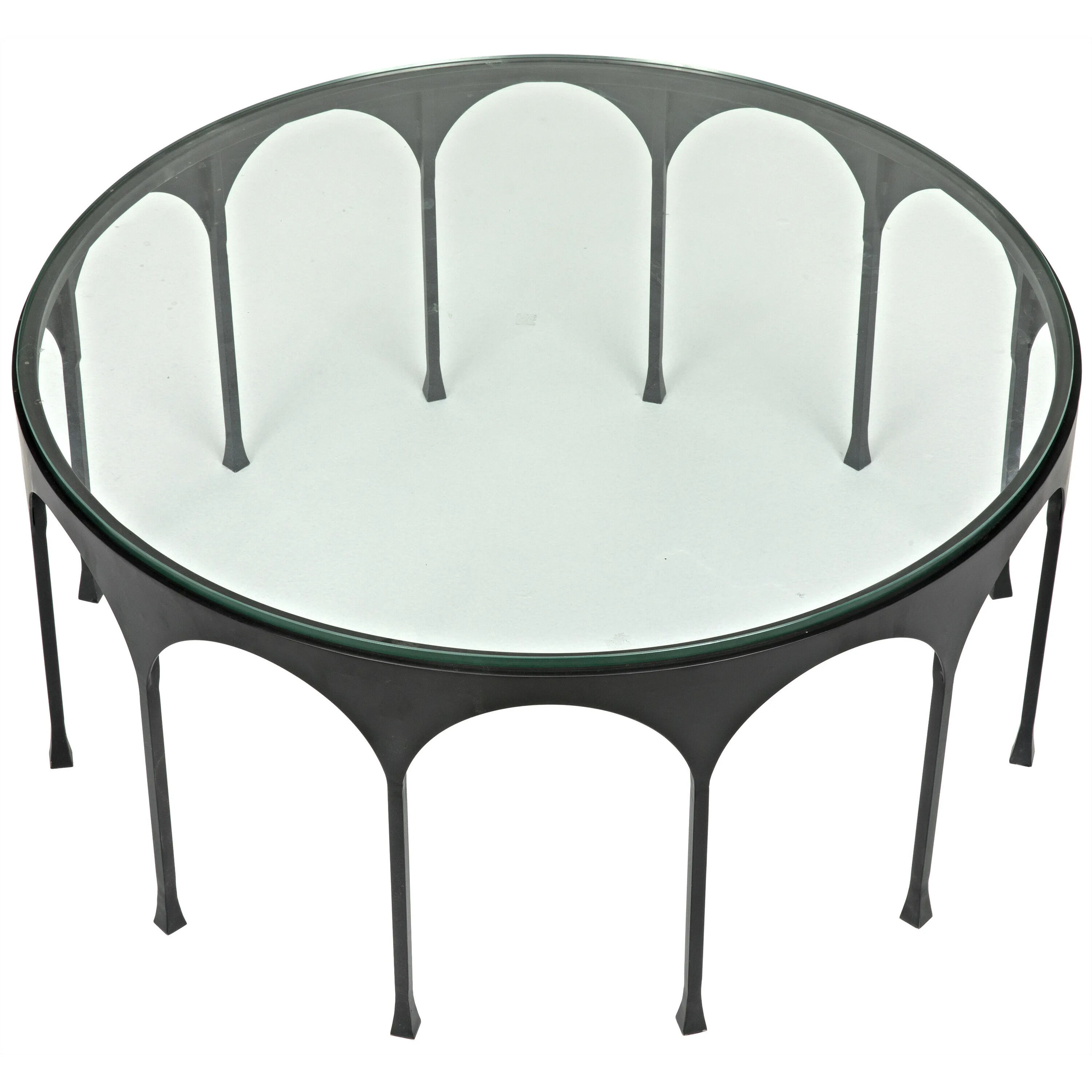 Achille 37 X 37 inch Matte Black Coffee Table