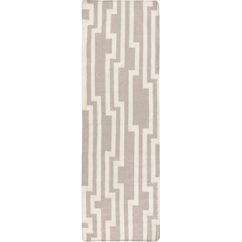 Market Place 96 X 30 inch Medium Gray, Cream Rug