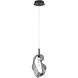 Norah 1 Light 5.5 inch Matte Black Standard Pendant Ceiling Light in Smoke
