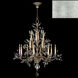 Crystal Laurel 16 Light 45 inch Silver Chandelier Ceiling Light in Silver Leaf