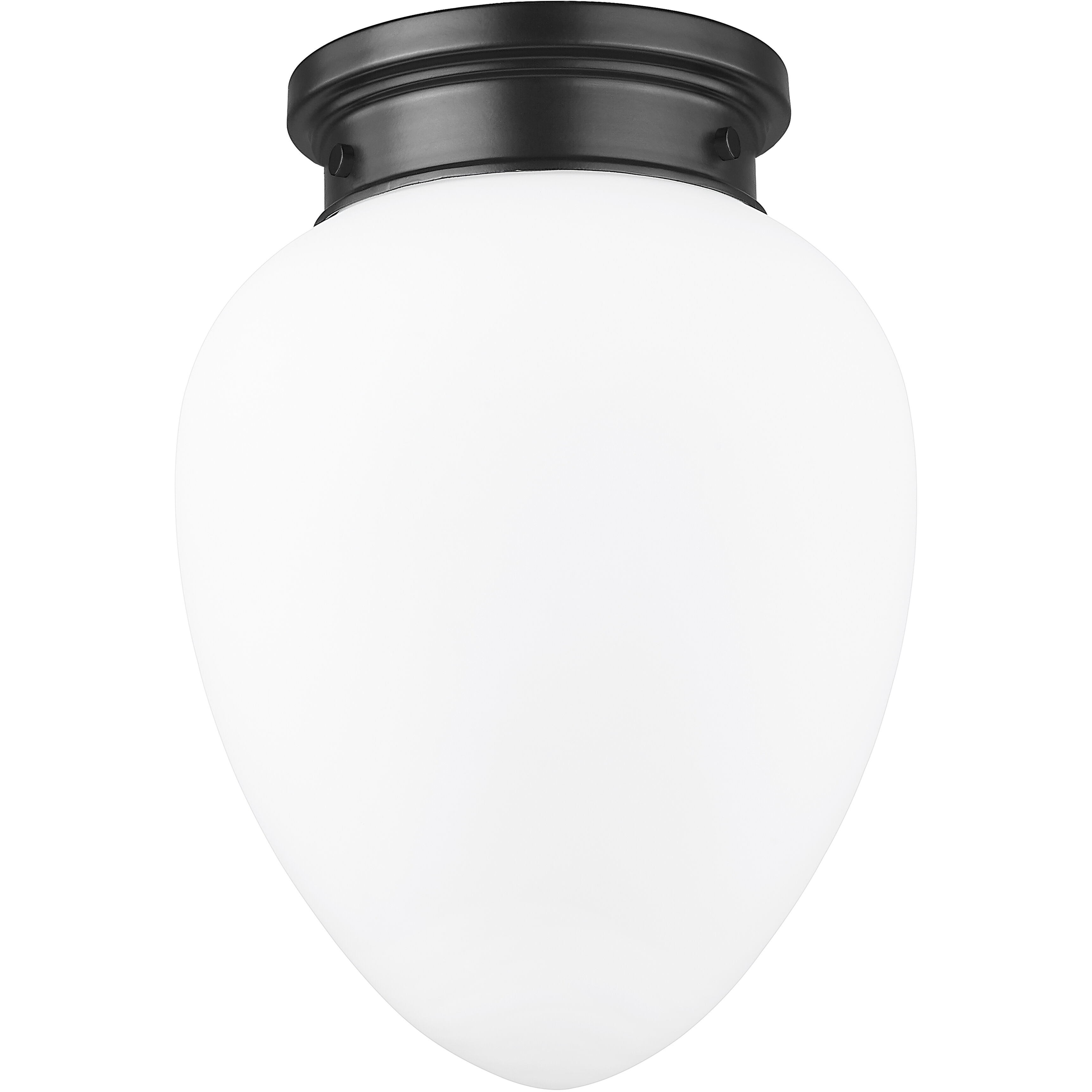 Gideon 1 Light 10 inch Matte Black Flush Mount Ceiling Light
