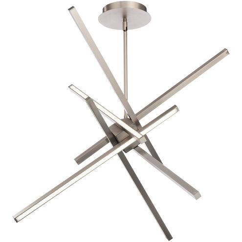 Parallax LED 28.75 inch Brushed Nickel Pendant Ceiling Light, dweLED