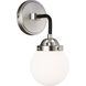 Ian K. Fowler Cafe 1 Light 5.25 inch Brushed Nickel Wall Bath Fixture Wall Light