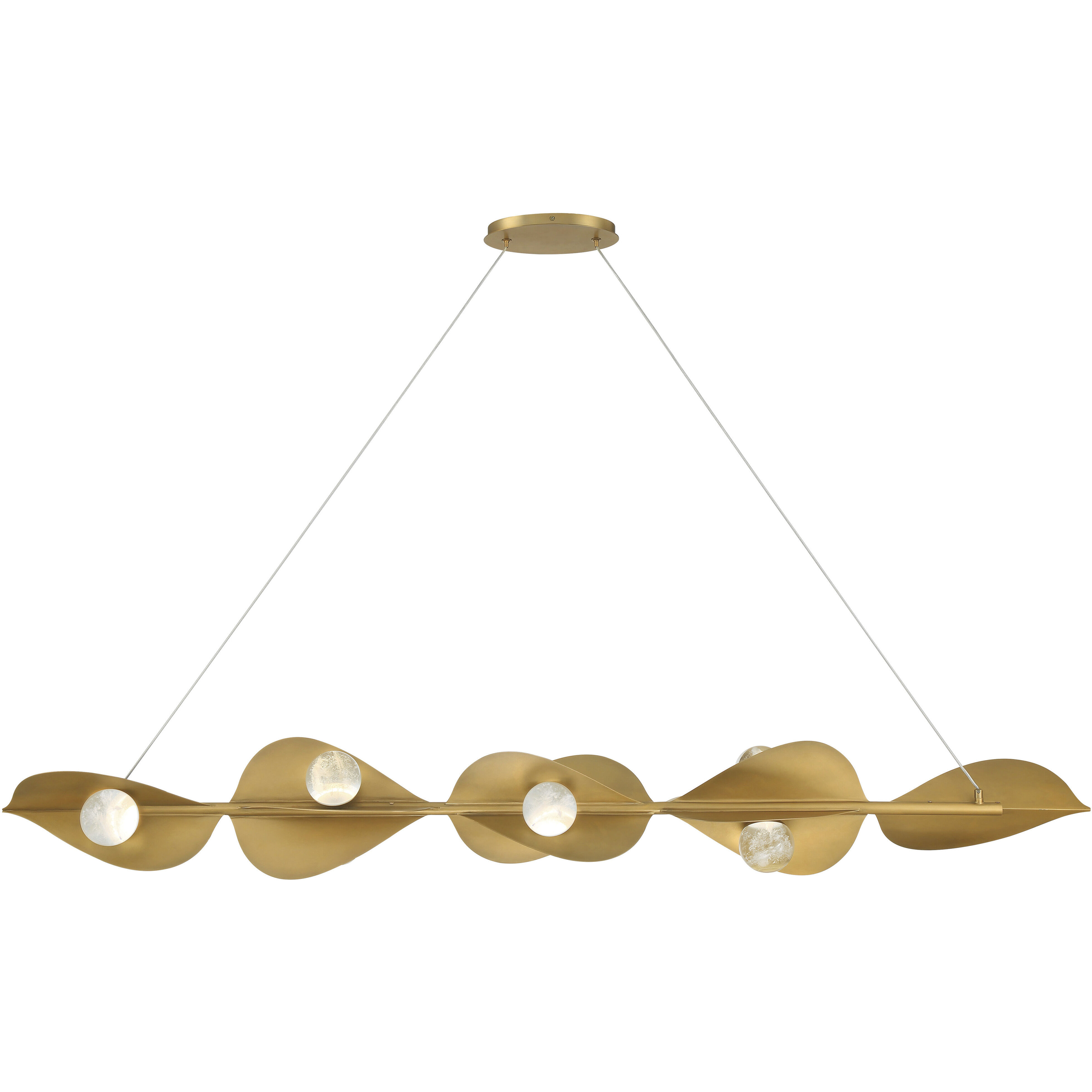 Pod Island Light Ceiling Light in Legacy Brass