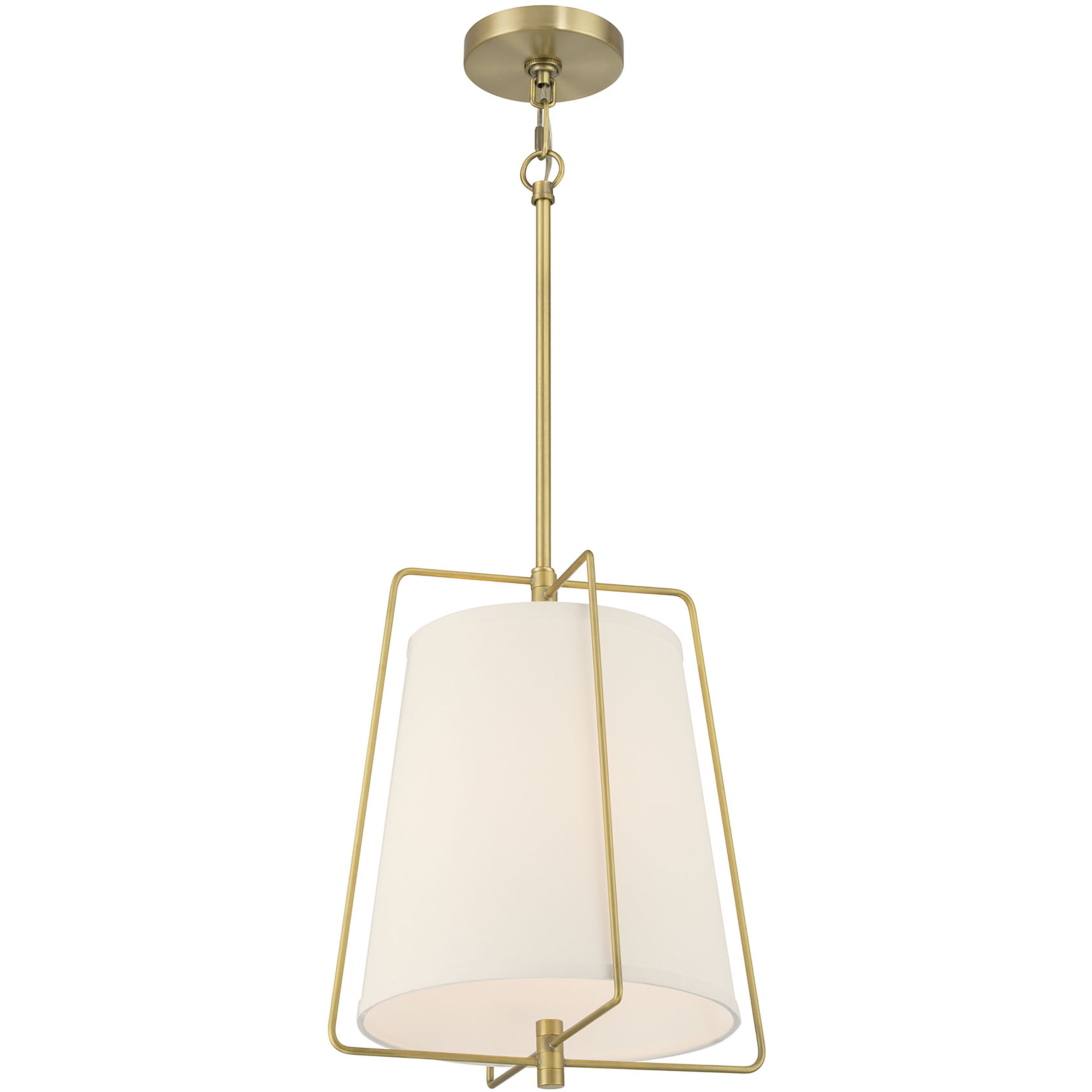 Vellinor 1 Light 13 inch Vintage Brass Pendant Ceiling Light
