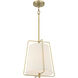 Vellinor 1 Light 13 inch Vintage Brass Pendant Ceiling Light