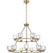Cadence 15 Light 36 inch Satin Gold Chandelier Ceiling Light