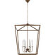 Maddox 6 Light 24 inch Vintage Gold Pendant Ceiling Light
