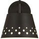 Katie 1 Light 8 inch Matte Black Wall Sconce Wall Light
