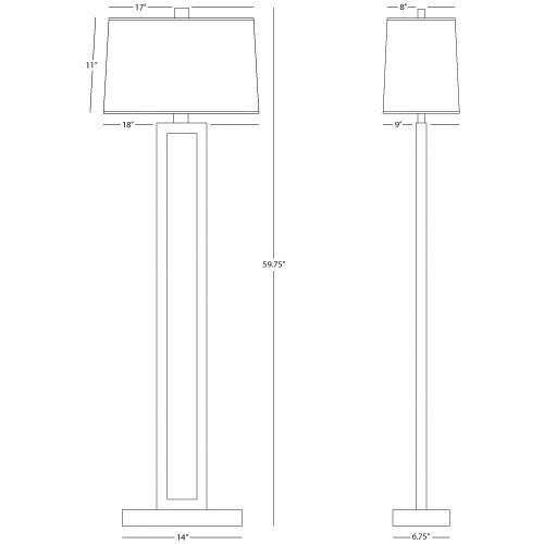 Doughnut 59.75 inch 150.00 watt Antique Silver Floor Lamp Portable Light in Snowflake