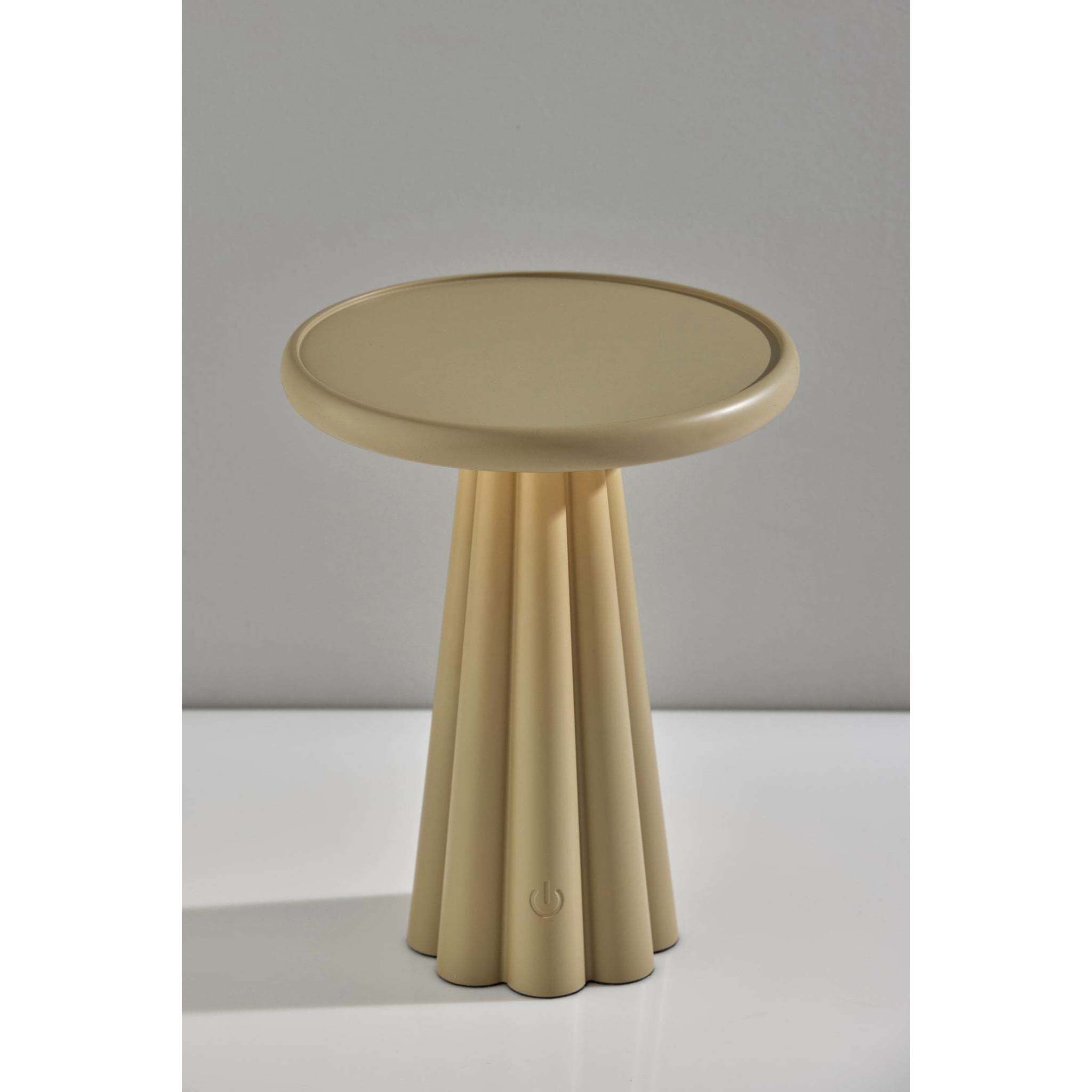 Mattie 10 inch 1.50 watt Beige LED Cordless Table Lamp Portable Light