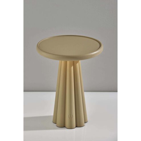 Mattie 10 inch 1.50 watt Beige LED Cordless Table Lamp Portable Light