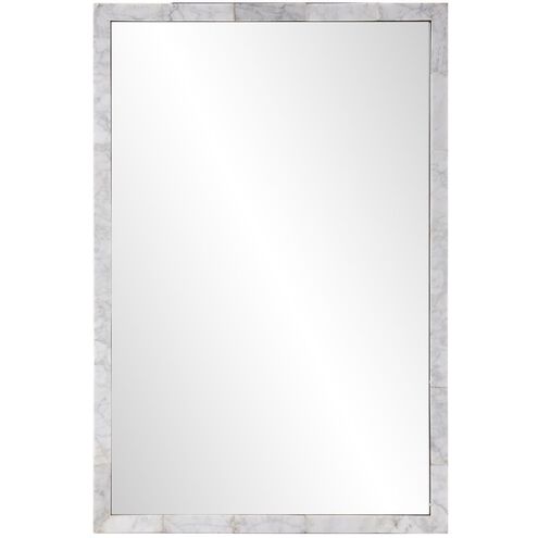 Makrana 30 X 20 inch White/Gray Mirror