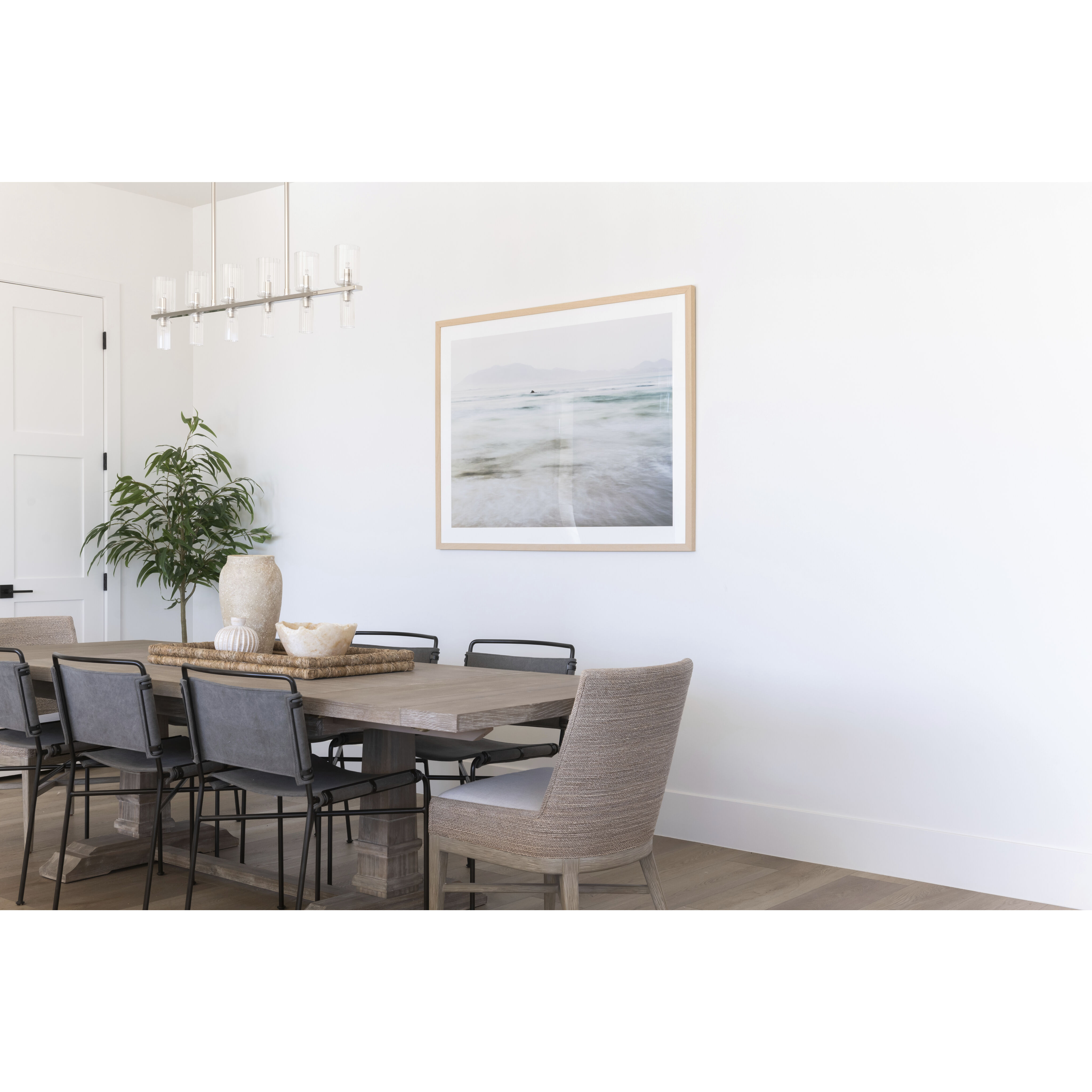 Tabitha 12 Light 42 inch Polished Nickel Linear Pendant Ceiling Light