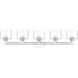 Bernardino 5 Light 44 inch Polished Chrome Vanity Wall Sconce Wall Light