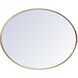Eternity 34 X 24 inch Brass Wall Mirror