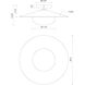 Cruz LED 15 inch Felt - Gray Flush Mount Ceiling Light in Felt Shade