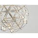 Canada LED 17.7 inch Satin Nickel Chandelier Ceiling Light
