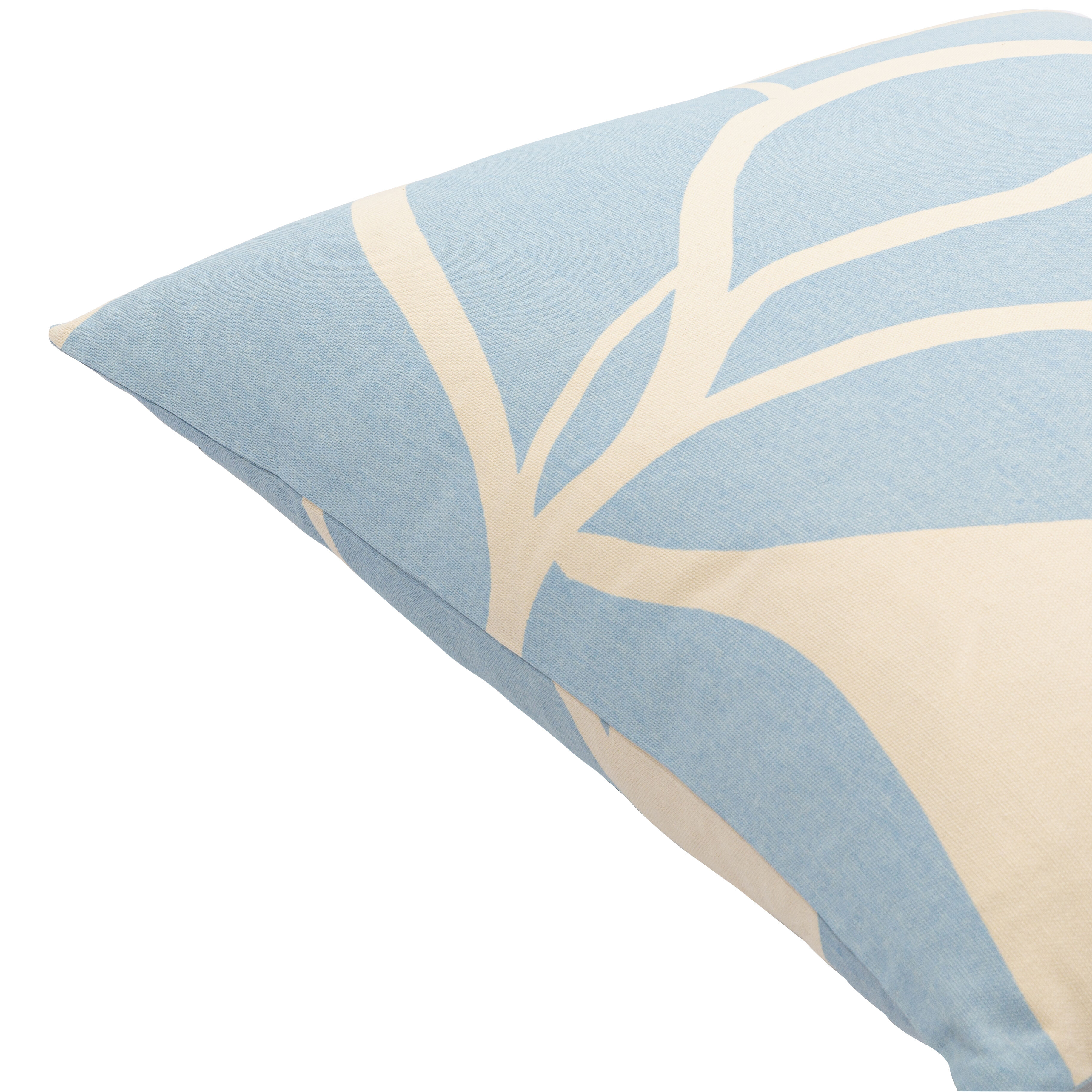 Natur 20 inch Light Blue Pillow Kit in 20 x 20, Square