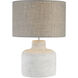 Rockport 17 inch 60 watt Polished Concrete Table Lamp Portable Light