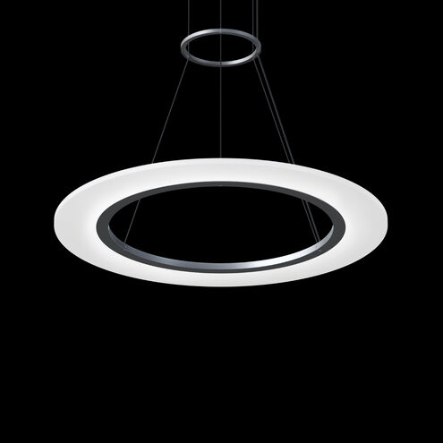 Arctic Rings LED 24 inch Bright Satin Aluminum Ring Pendant Ceiling Light