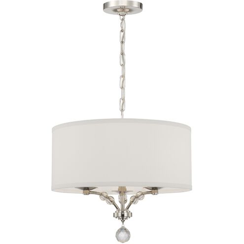 Mirage 3 Light 18 inch Polished Nickel Chandelier Ceiling Light