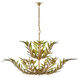 Babylon 11 Light 47 inch Contemporary Gold Leaf and Contemporary Gold Two-Tier Chandelier Ceiling Light