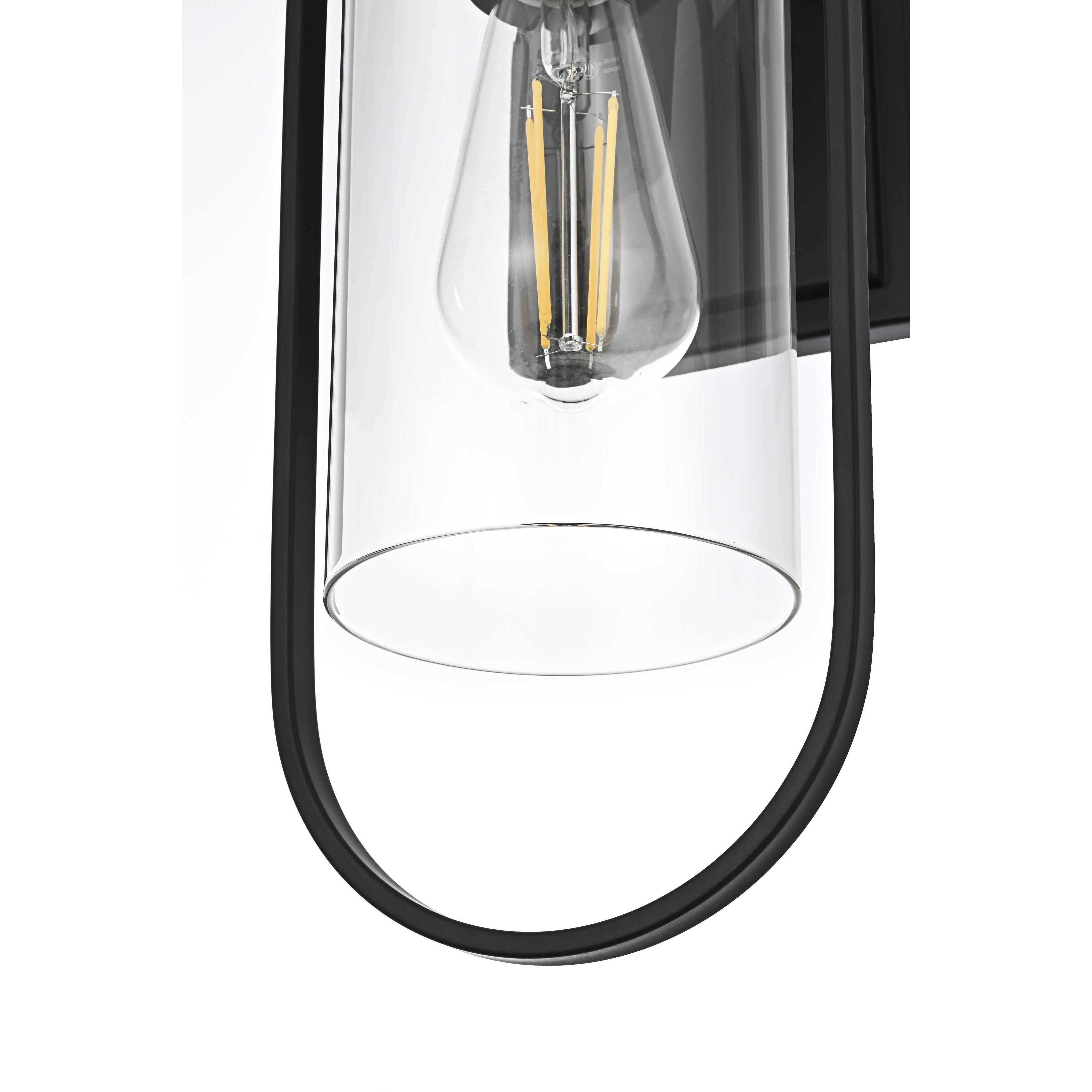 Jaxson 1 Light 15 inch Black Outdoor Wall Sconce