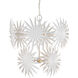 Bismarkia 10 Light 30 inch Gesso White Chandelier Ceiling Light, Medium, Marjorie Skouras Collection