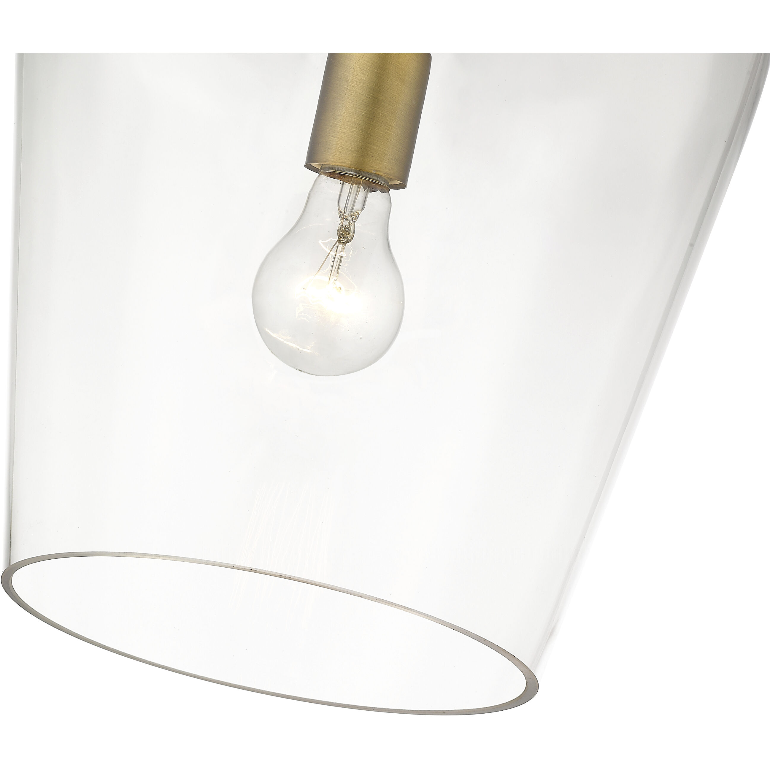 Joliet 1 Light 9 inch Olde Brass Pendant Ceiling Light