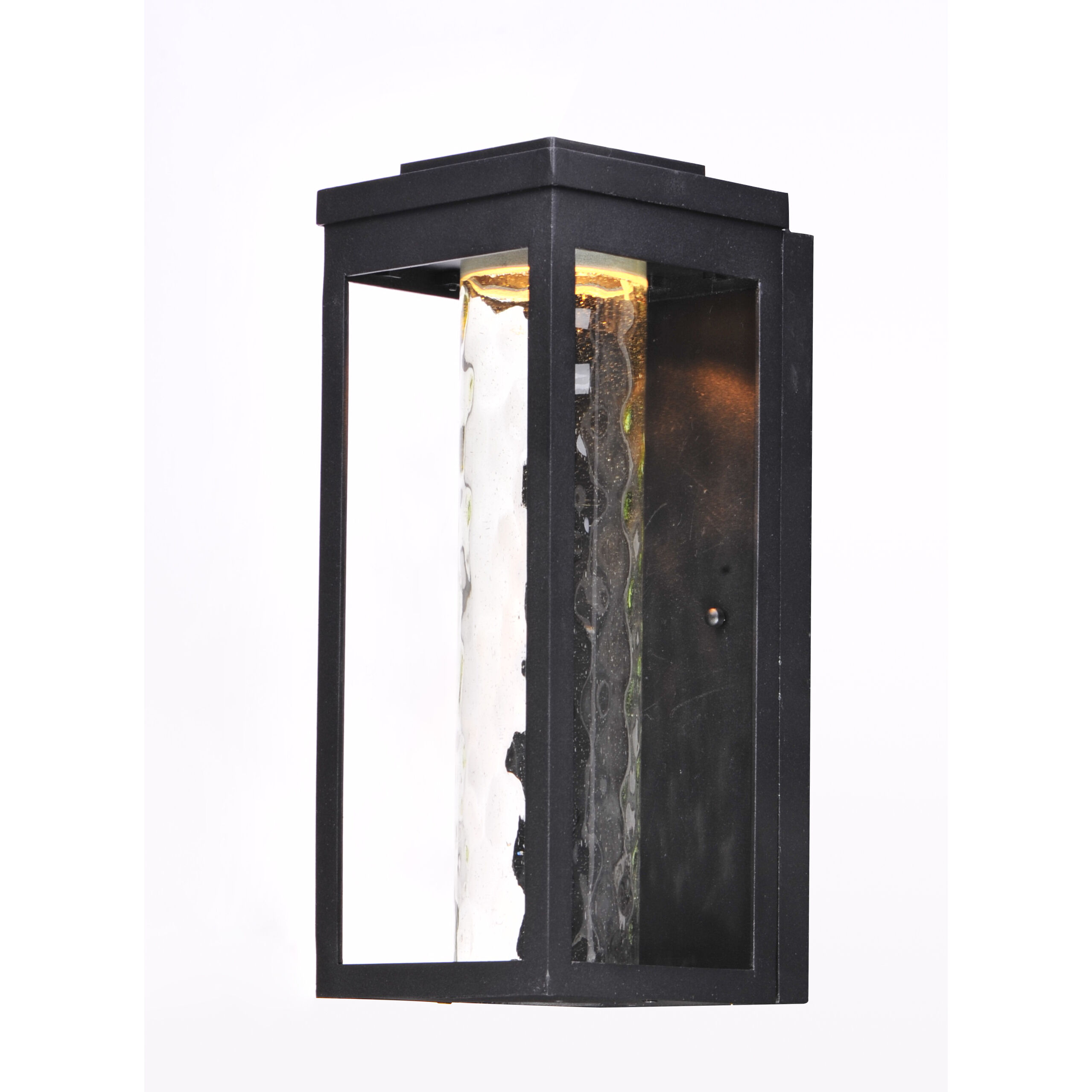 Salon LED LED 15 inch Black Outdoor Wall Sconce in Water