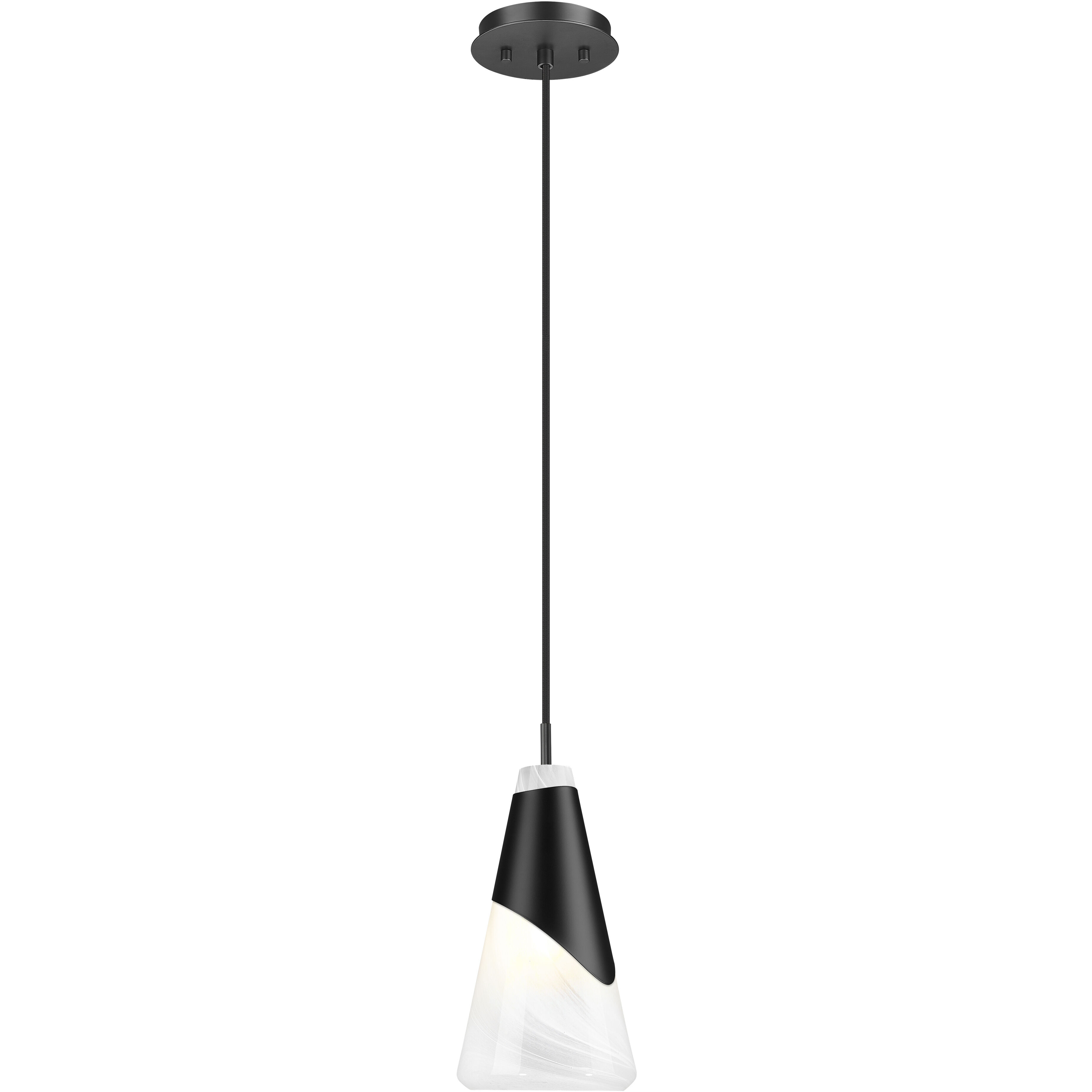 Aimie 1 Light 6 inch Matte Black Pendant Ceiling Light