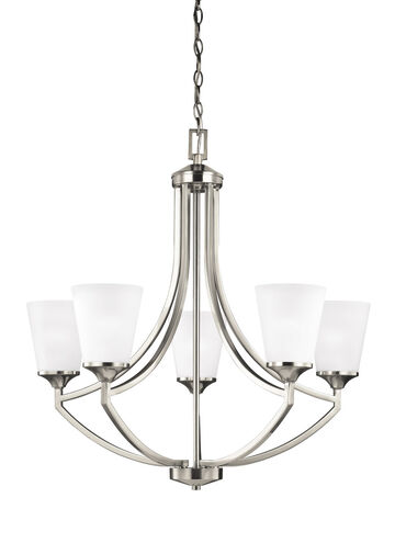 Hanford 5 Light 27.63 inch Brushed Nickel Chandelier Ceiling Light