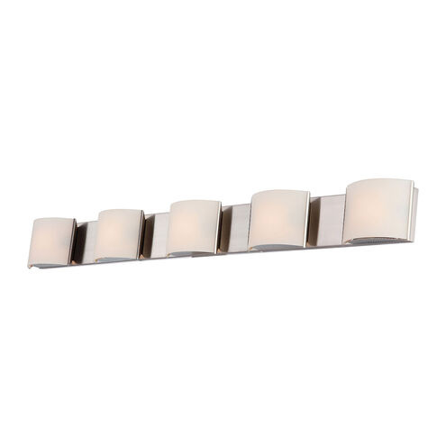 Manlius LED 48 inch Polished Nickel Vanity Light Wall Light