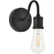 Serif 1 Light 5 inch Black Wall Sconce Wall Light