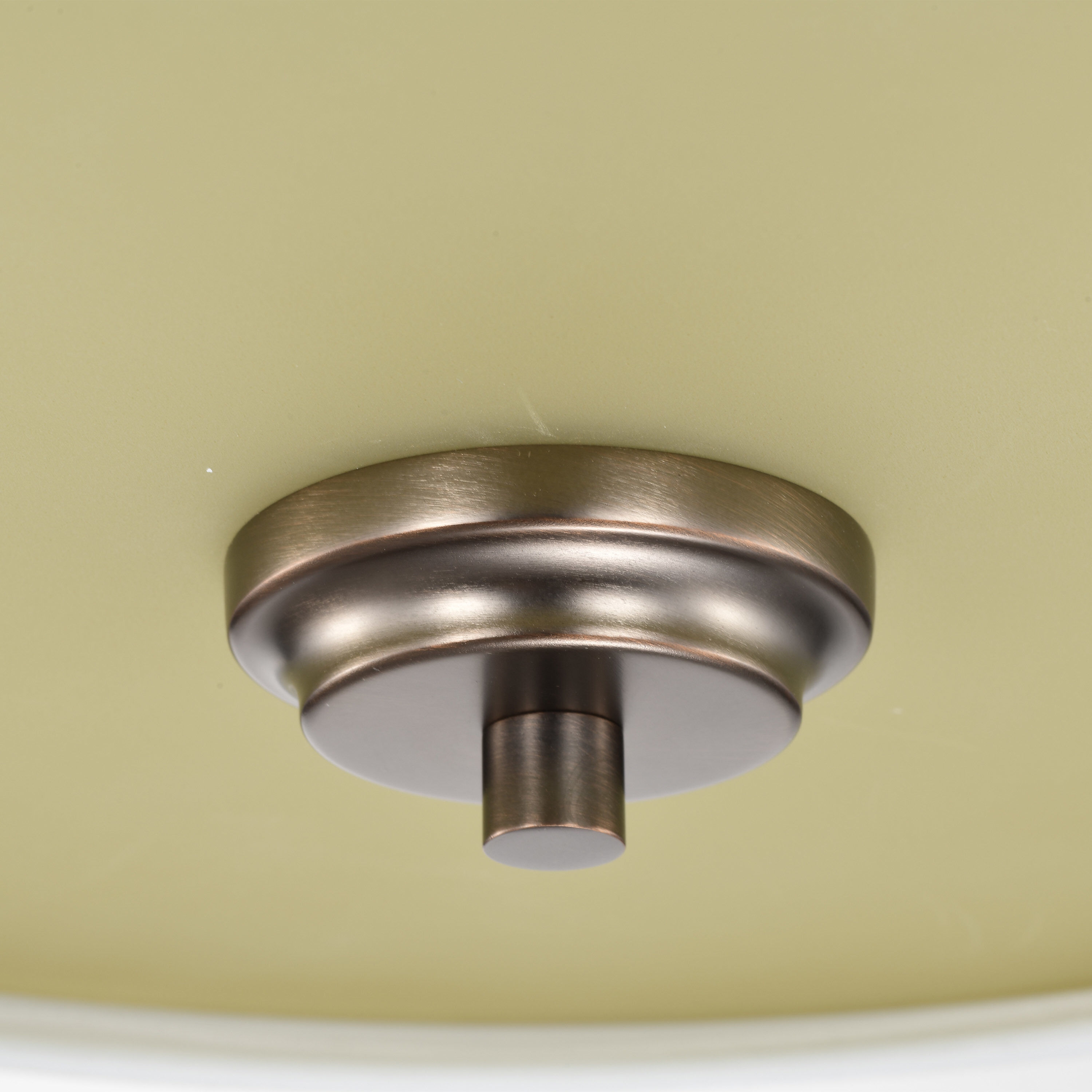 Harlow 3 Light 15 inch Hazel Bronze Semi Flush Mount Ceiling Light