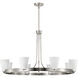 Royale 40 inch Brushed Nickel Chandelier Ceiling Light