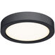 Delta LED 6 inch Black Flushmount Ceiling Light, Indoor/Outdoor