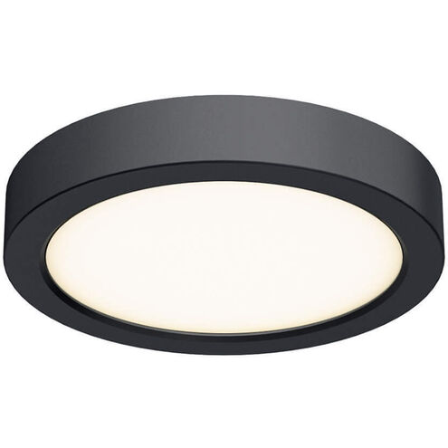 Delta LED 6 inch Black Flushmount Ceiling Light, Indoor/Outdoor